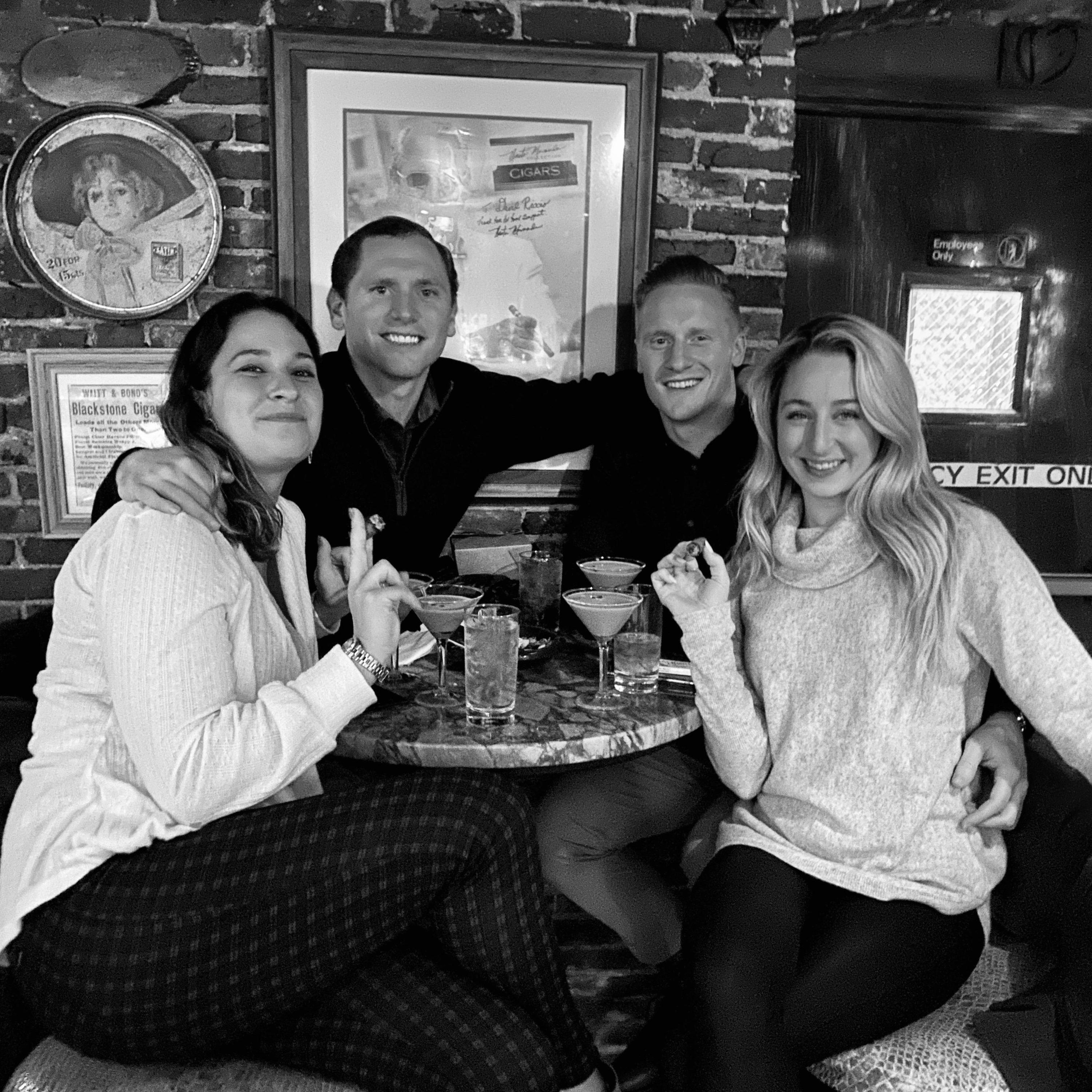 Cigar Bar in Boston's North End with Andy & Erika