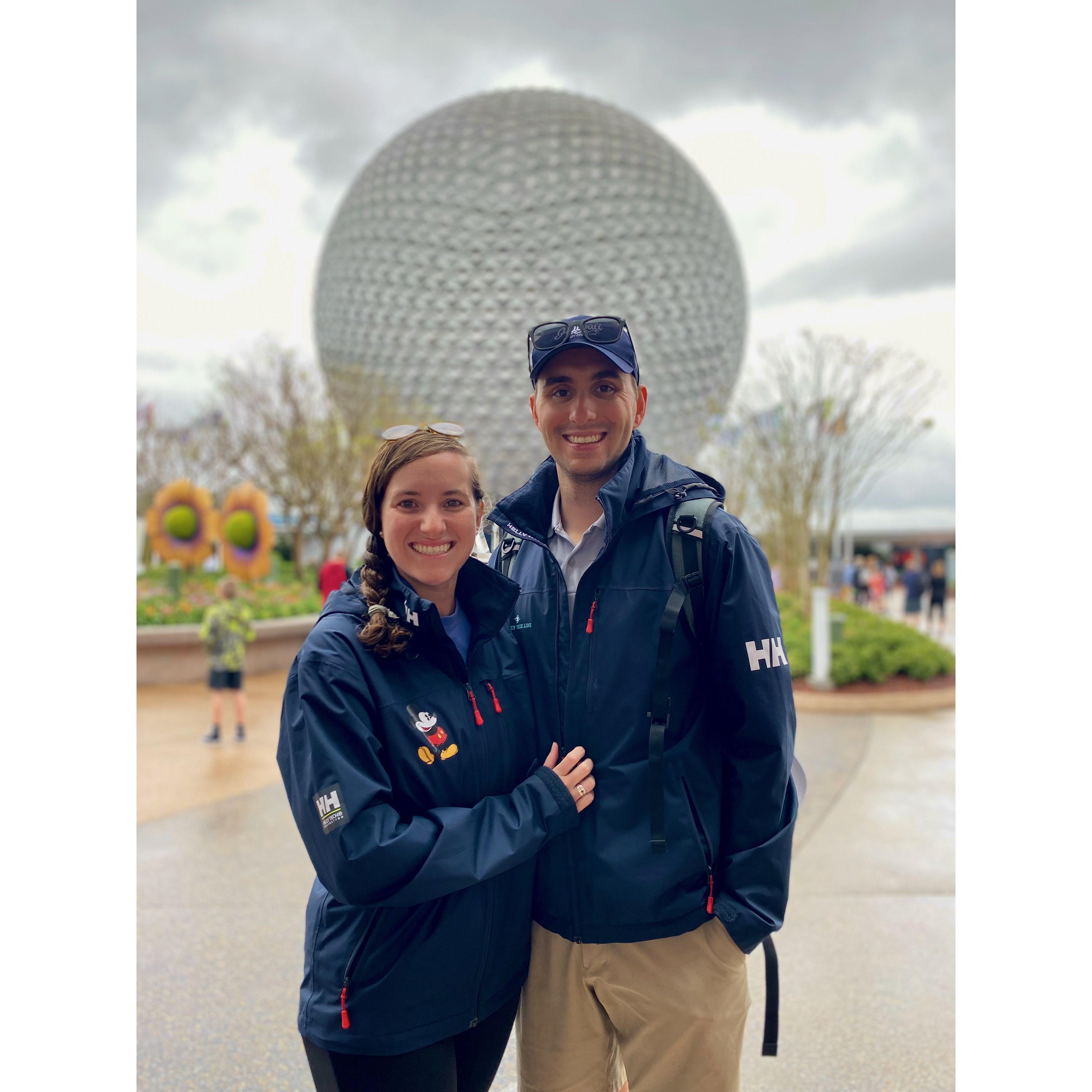 Celebrating Molly's birthday at Epcot