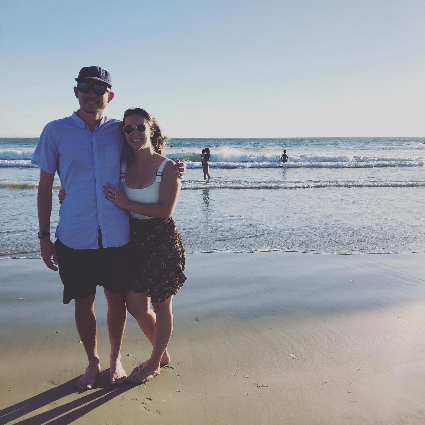 The day that Jackie and Ryan got engaged. In Venice, California here!