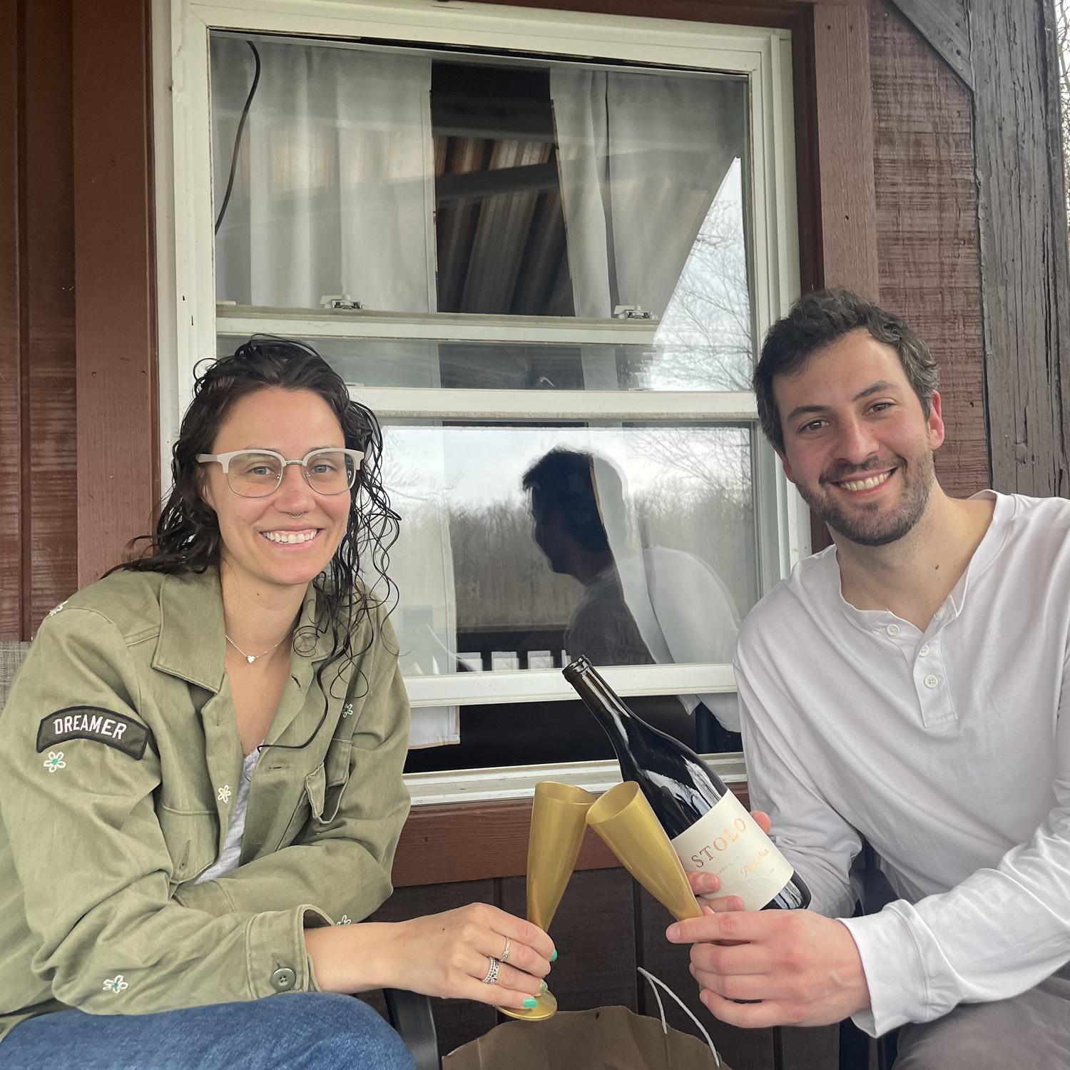 Long distance is hard - we met halfway for our anniversary. It was a very…interesting experience. Ask us about it!