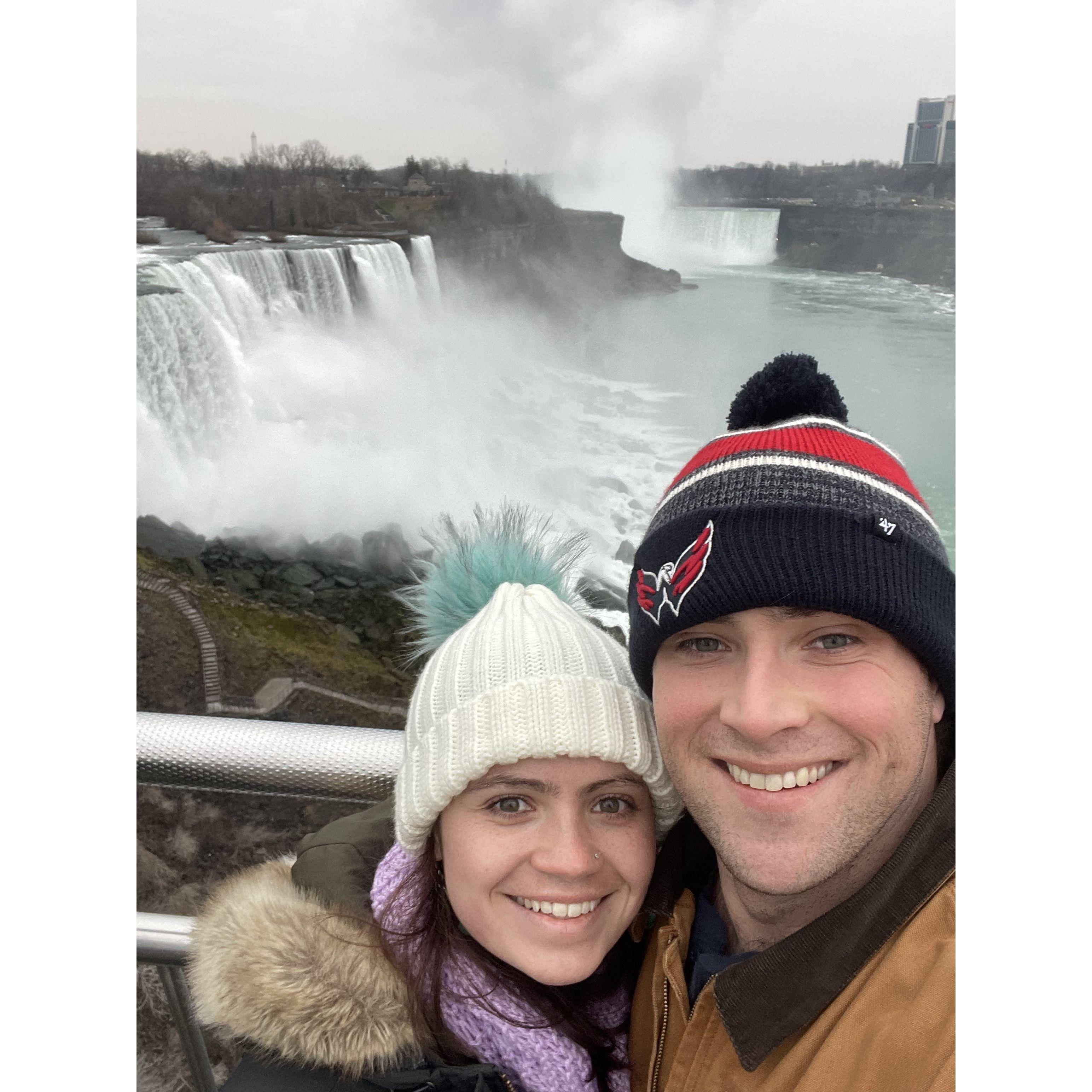 Erik's first time at Niagara Falls :)