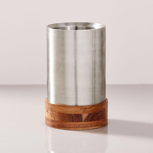 Nickel + Wood Wine Cooler