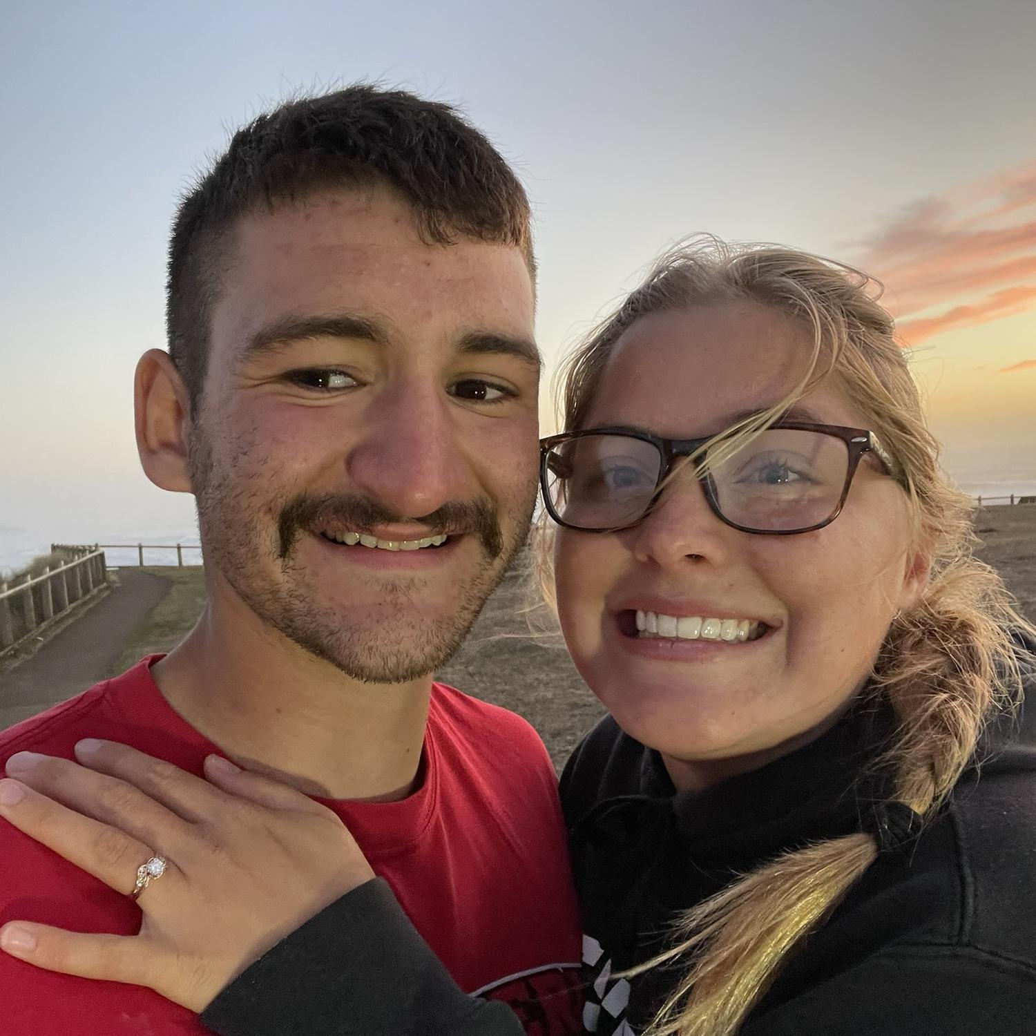 This was the first picture we took after our engagement.