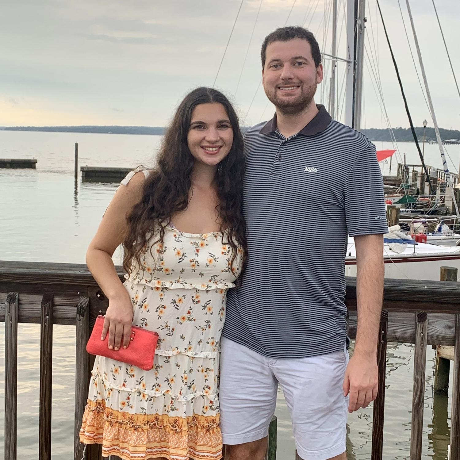 At the pier in downtown Fairhope, 2021