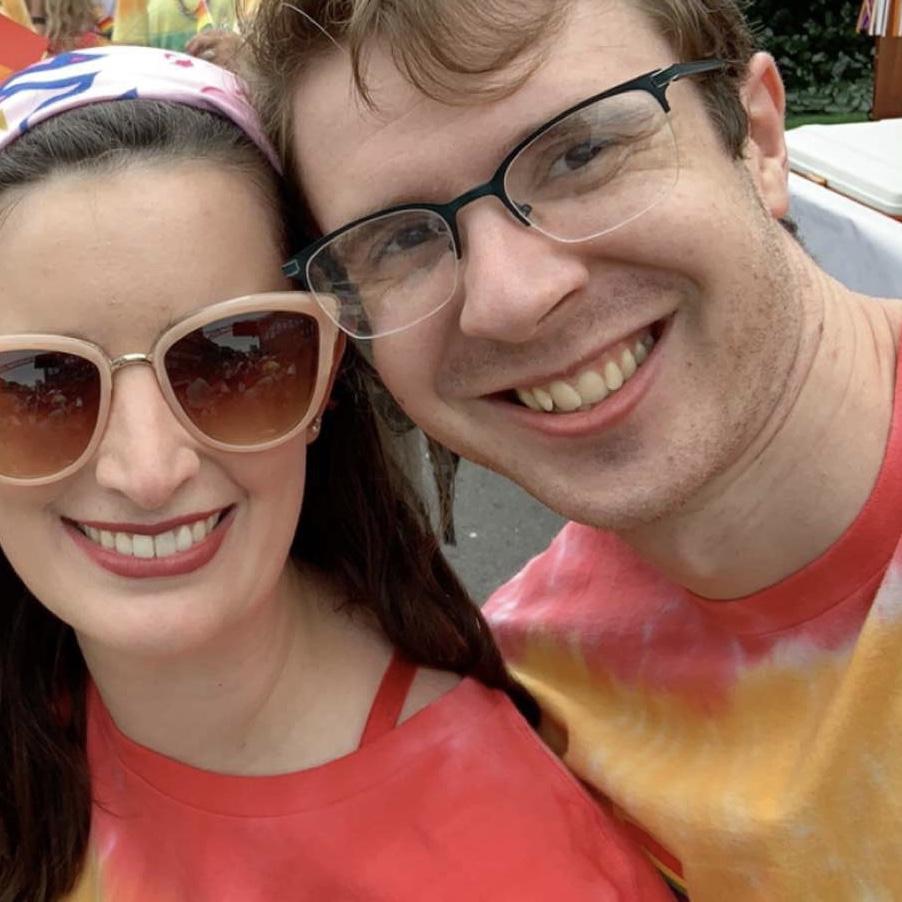 Columbus pride festival the first year we started dating
