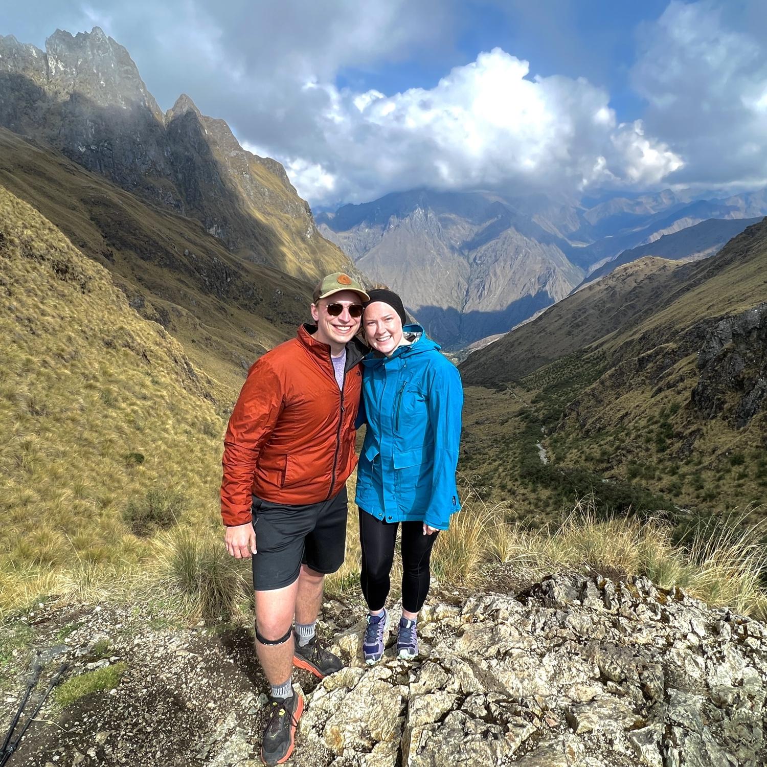 Day 2 of Inca Trail, top of Dead Woman's Pass (highest point on trail), November 2021.