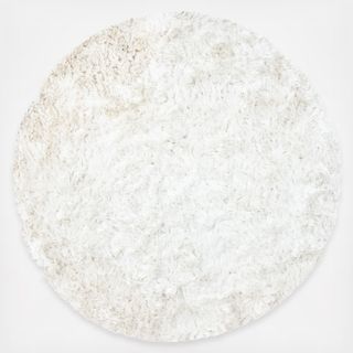 Ocean Shag Lyse Glam Solid Round Area Rug