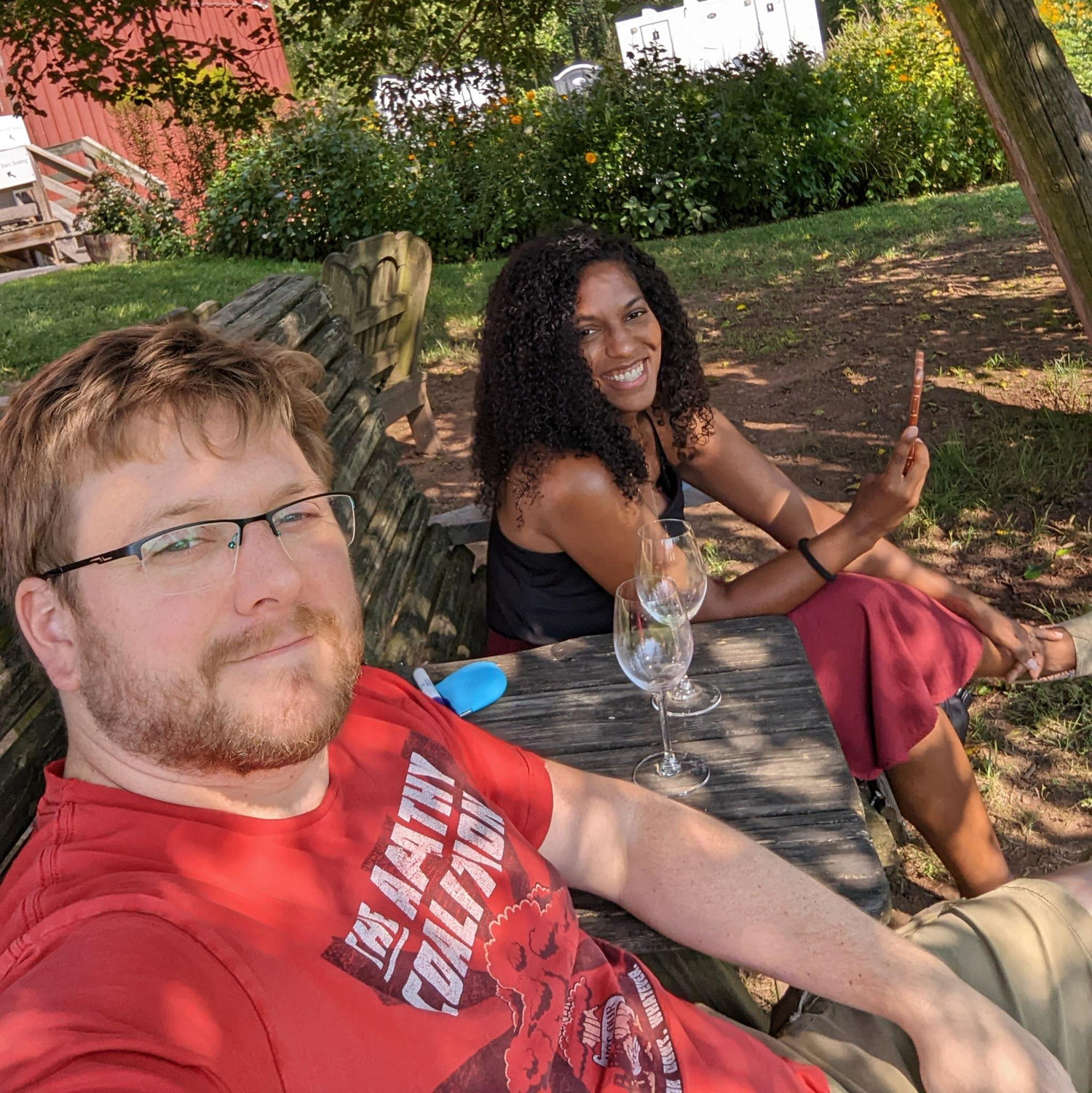 The first time we went to the winery together! A prequal to the proposal :)