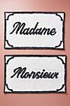 Monsieur & Madame Bath Mats, Set of 2