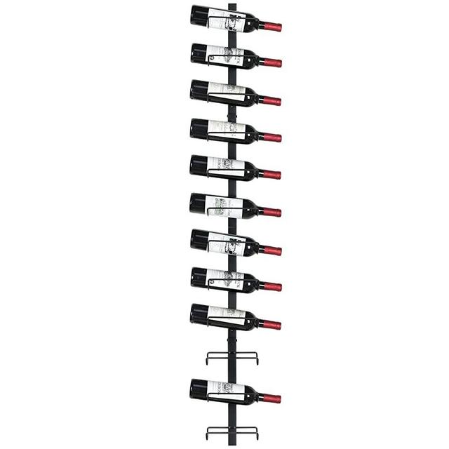 Wall Wine Rack for 12 Wine Bottles, DIY Detachable Wine Storage Organizer, Wall Mount Wine Bottle Display Holder Towel Rack Used As One or Four, for Kitchen, Pantry, Dining Room, Bar, Wine Cellar