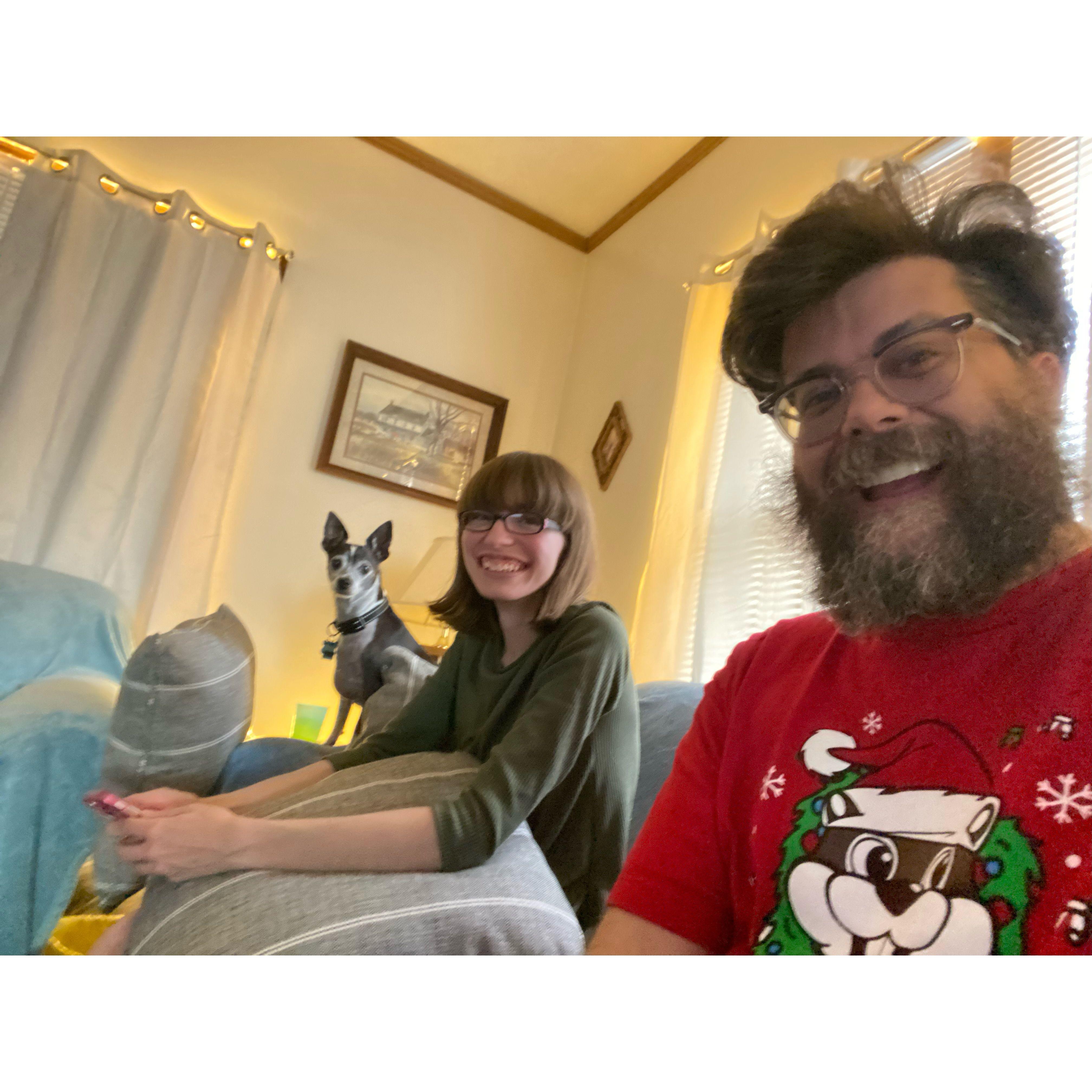 Sean's third trip to Iowa to keep Alissa company after endometriosis surgery- September 2023