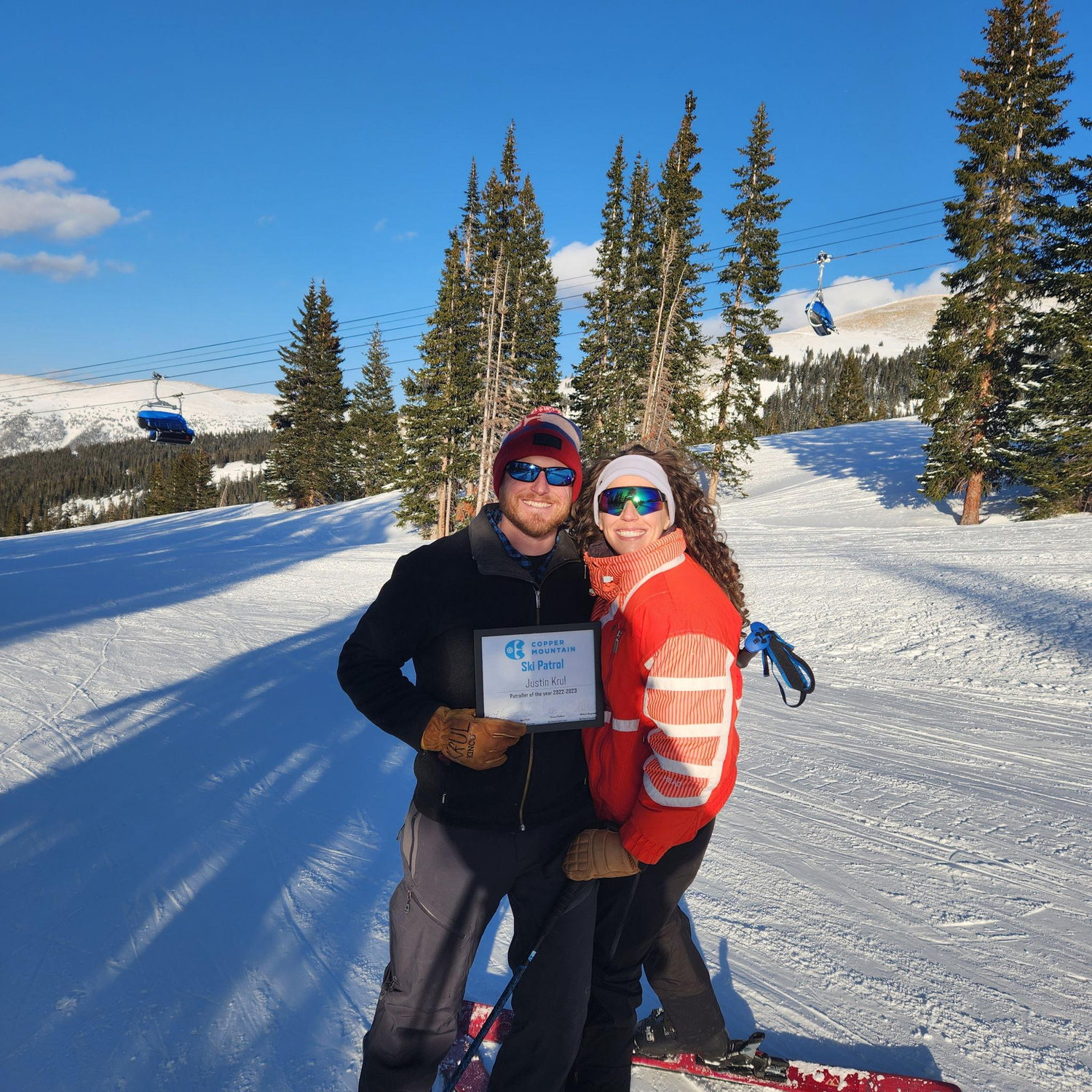 Justin wins "Patroller of the Year"