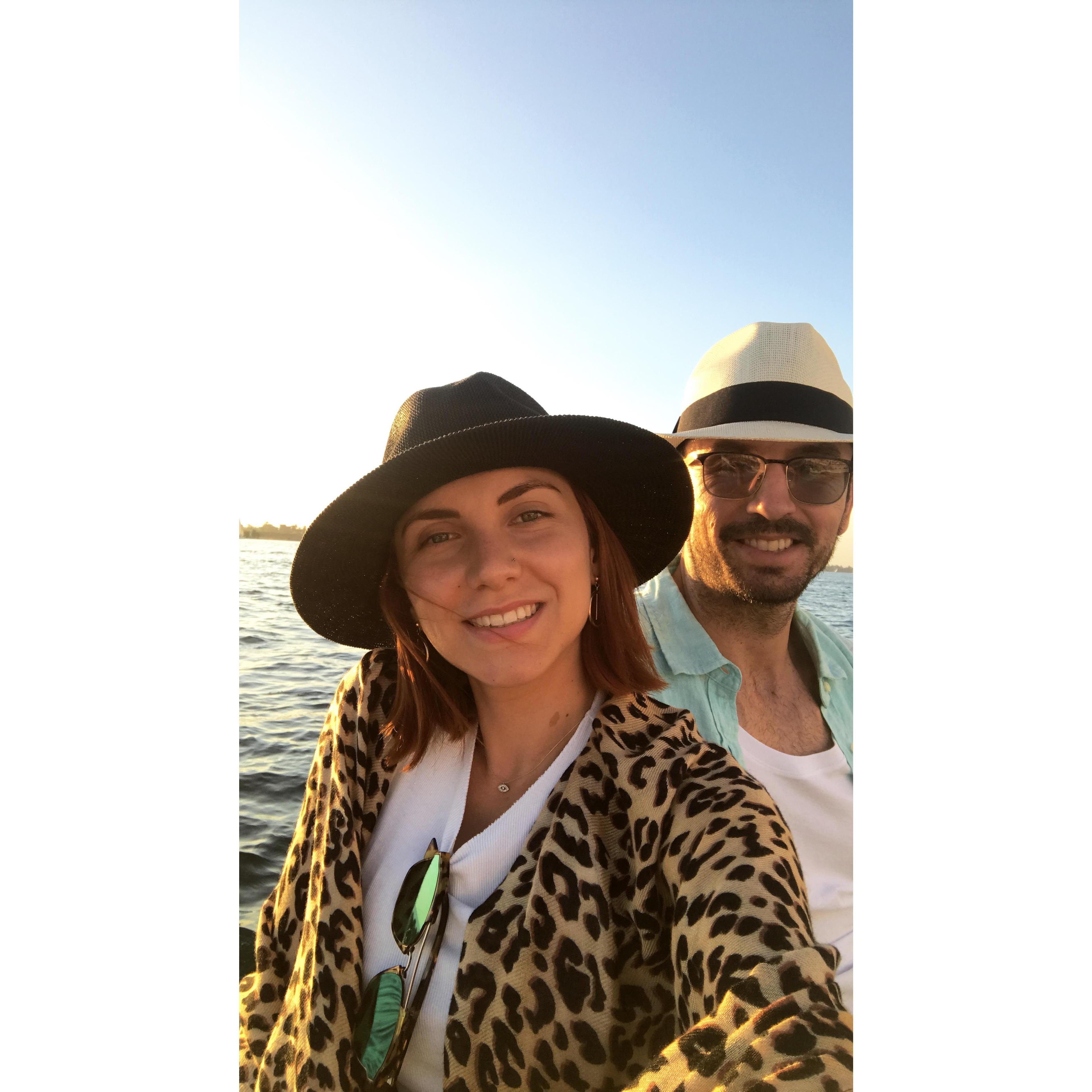 Catamaran in the Nile River
