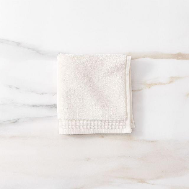 Organic Premium Spa Towel, Washcloth, Alabaster