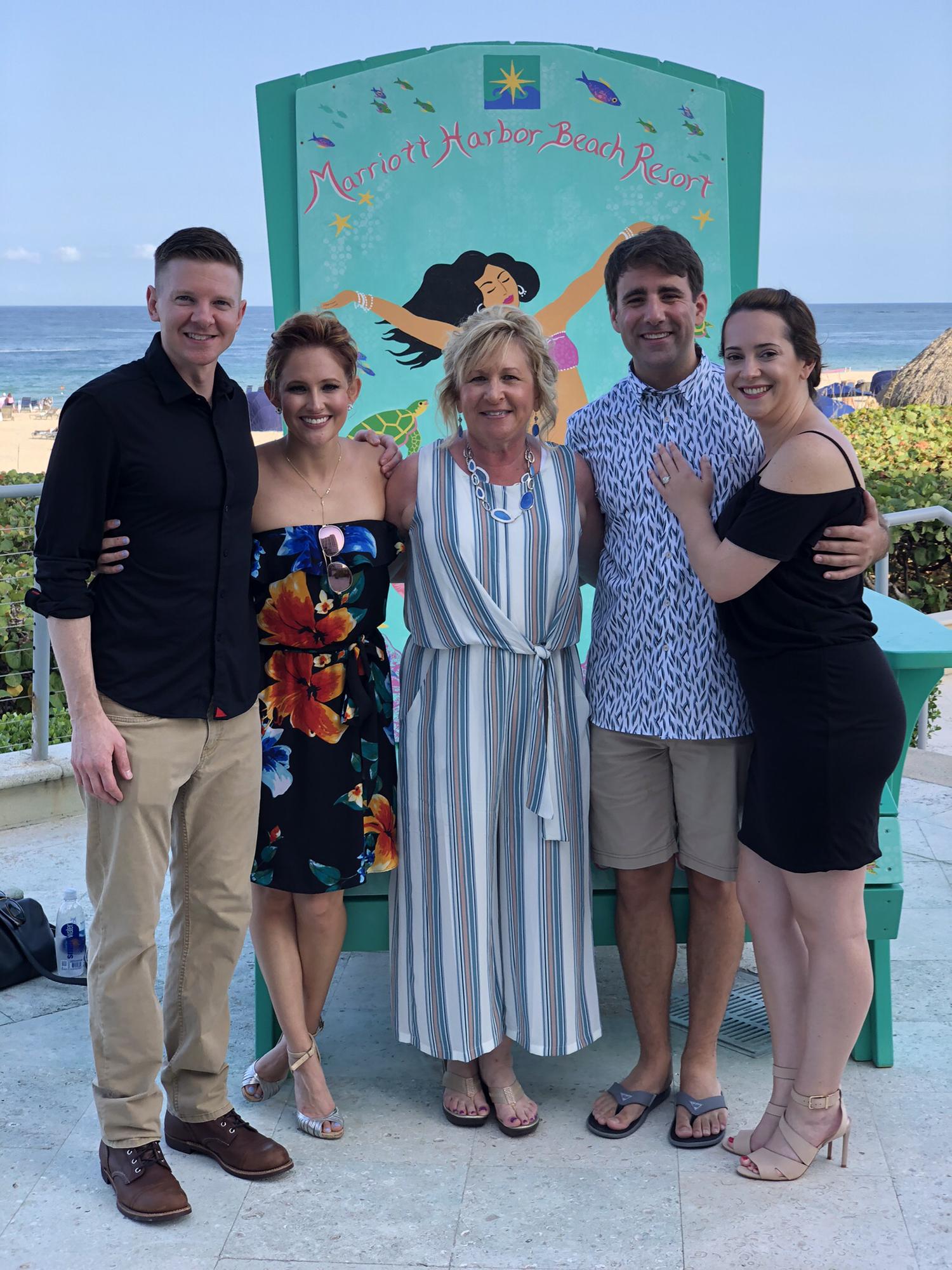 August 17, 2019: John got to meet Alyssa’s family for Andrew and Lauren’s (Alyssa’s brother and sister-in-law) engagement in FORT LAUDERDALE! We always said we wanted to go back!