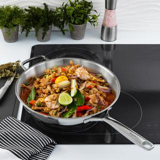 DiNA Helix Stainless Steel Wok Pan
