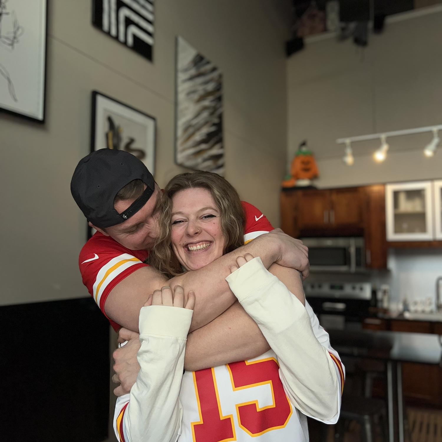 After the spontaneous trip to KC we soon became Chiefs fans….