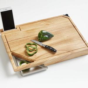 Crate and Barrel Cutting Board with Tray