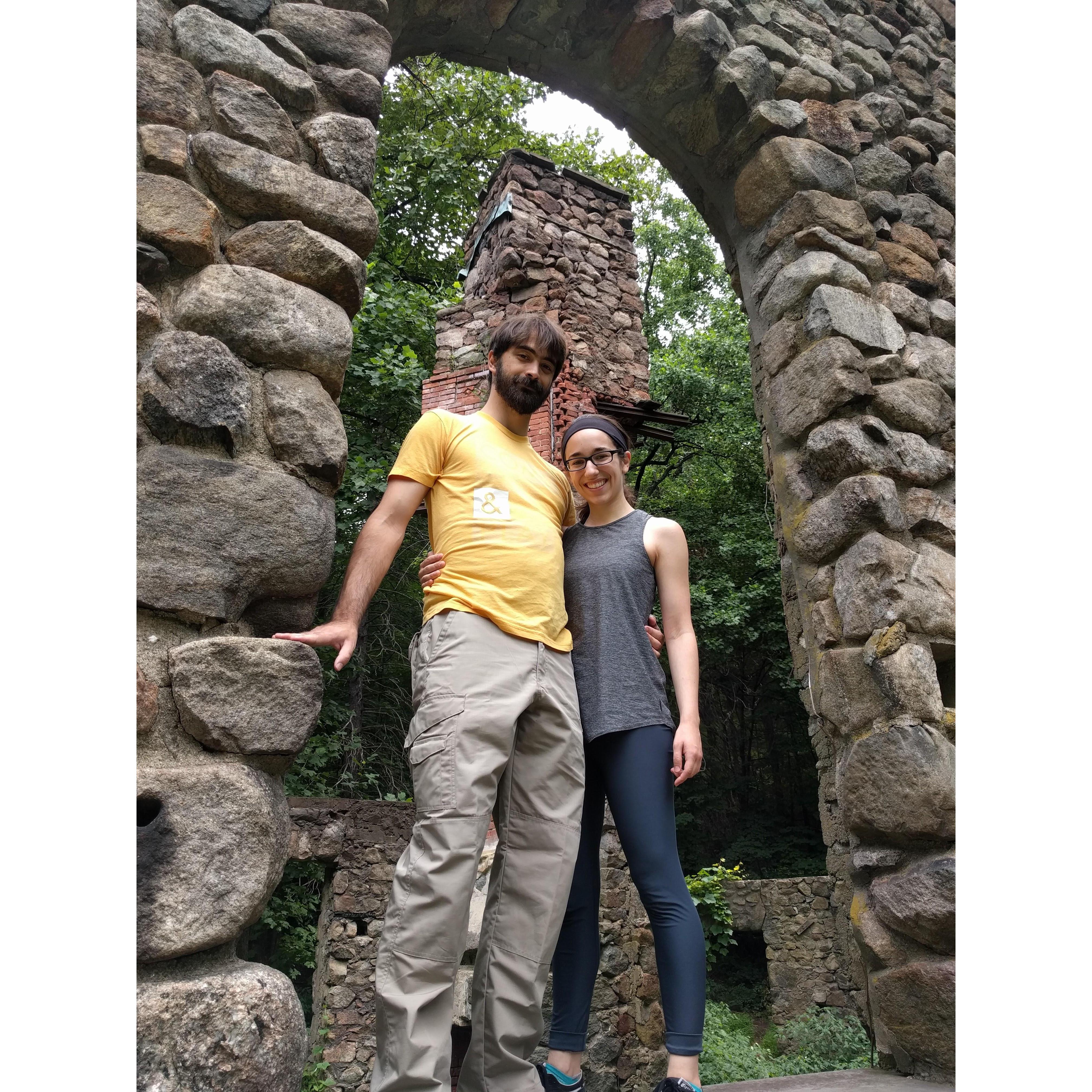 Aug. 2017 return to the Cornish Estate Ruins in Cold, Spring, NY - Where we went on our first hike in 2015!