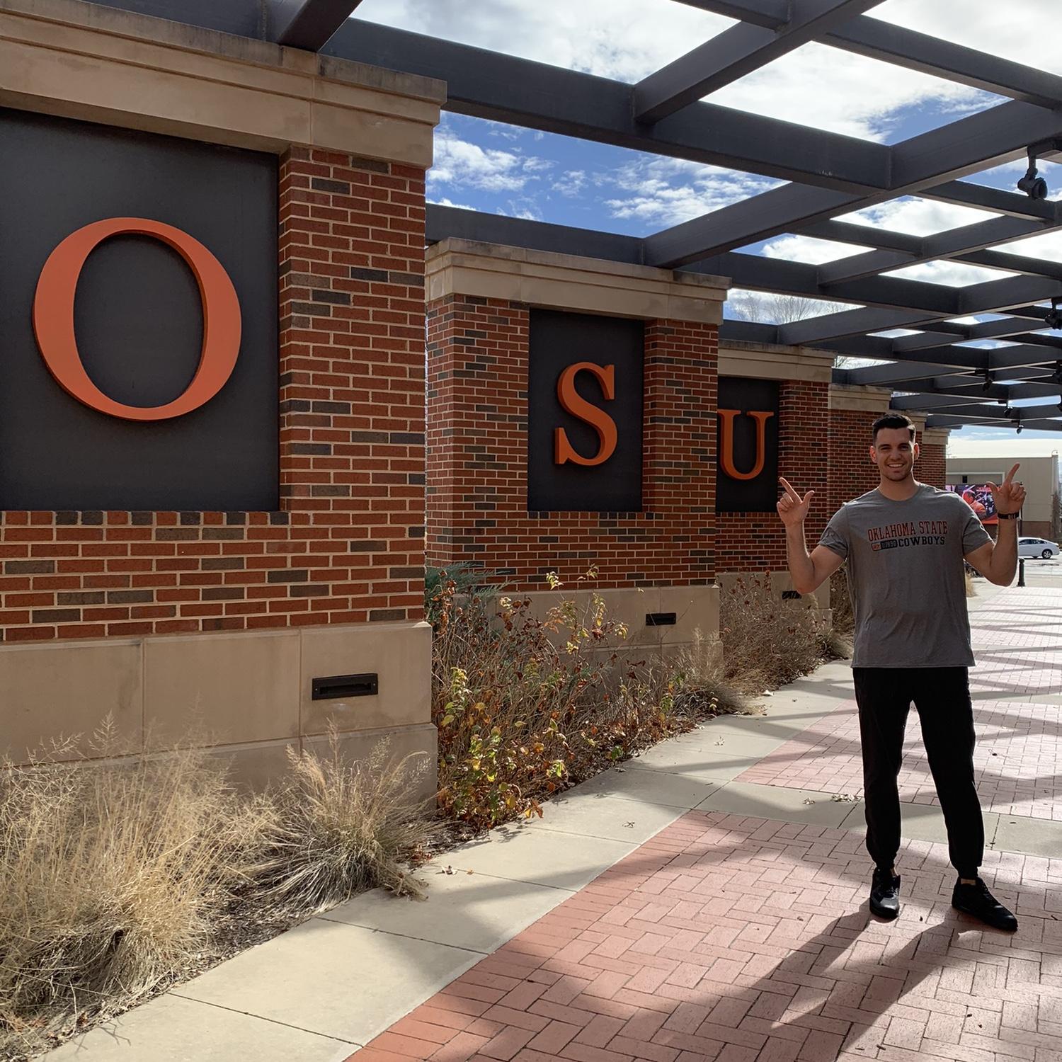 Jared’s first time in Stillwater! Go pokes!