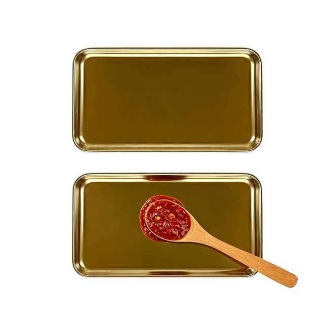 2 Pack Spoon Rest for Stove Top Kitchen Counter Stainless Steel Spoon Rest Coffee Spoon Holder Ladle Cooking Spatula Rest Heat-Resistant Drip Tray Dishwasher Safe Home Cooks Gifts Matte Gold