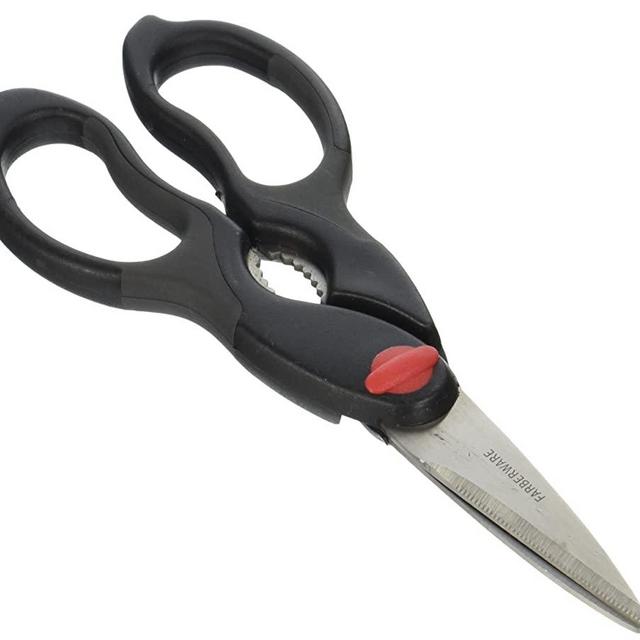 Farberware 5099683 Professional Heavy Duty Kitchen Shears Set with Blade Cover and Non-Slip Handles, Black