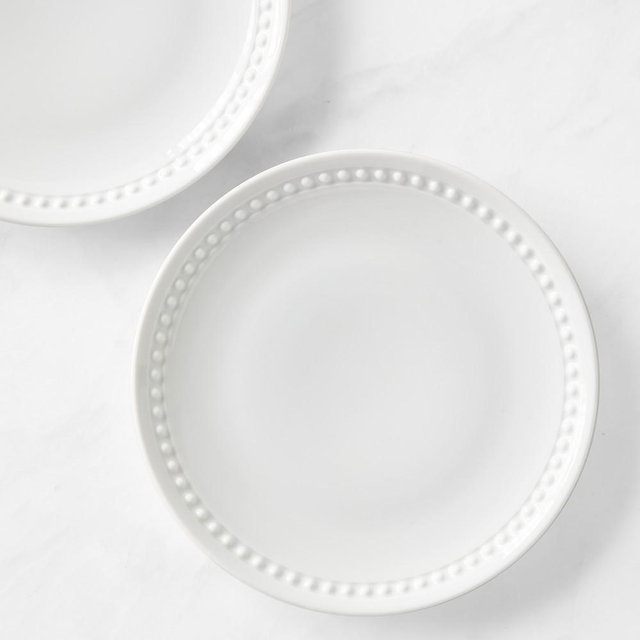 Pillivuyt Beaded Coupe Salad Plate, Each