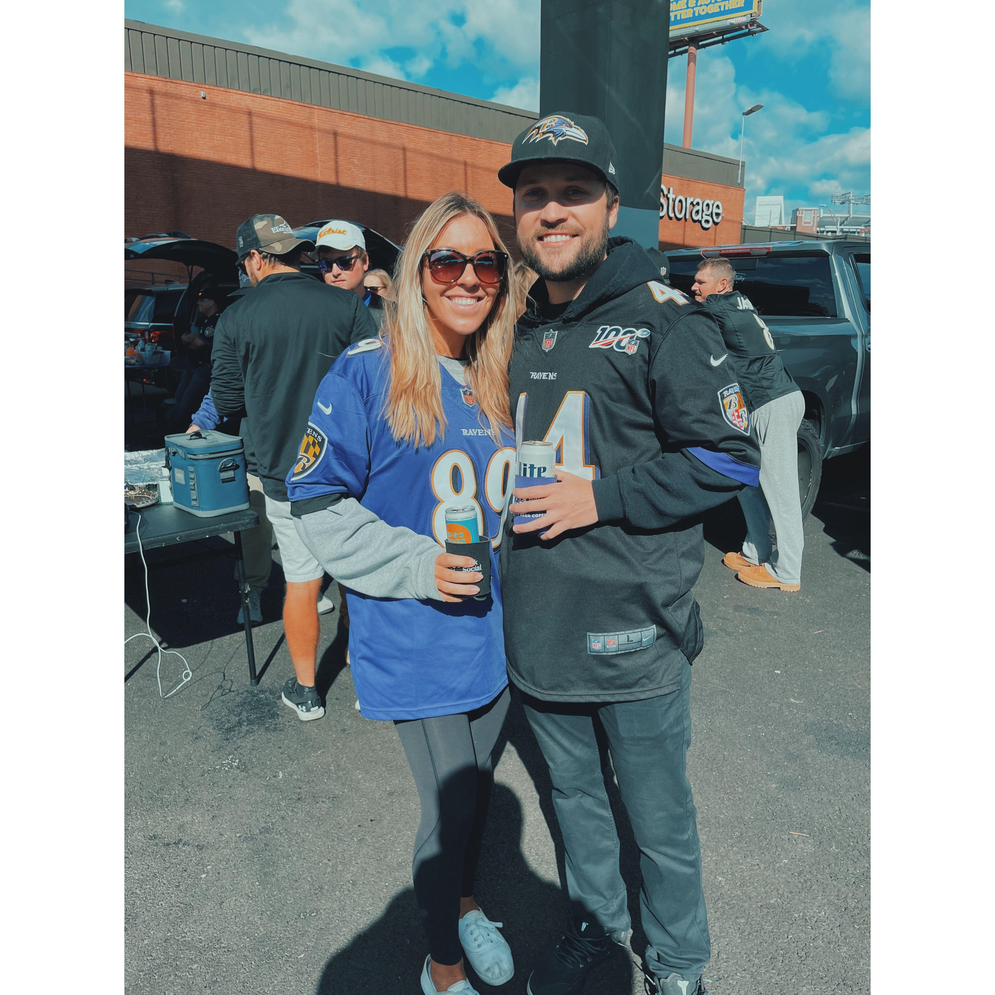Tailgating before one of our many Ravens games!