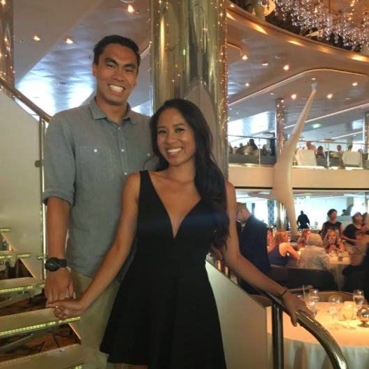 college nicole + jed (on a cruise!)
