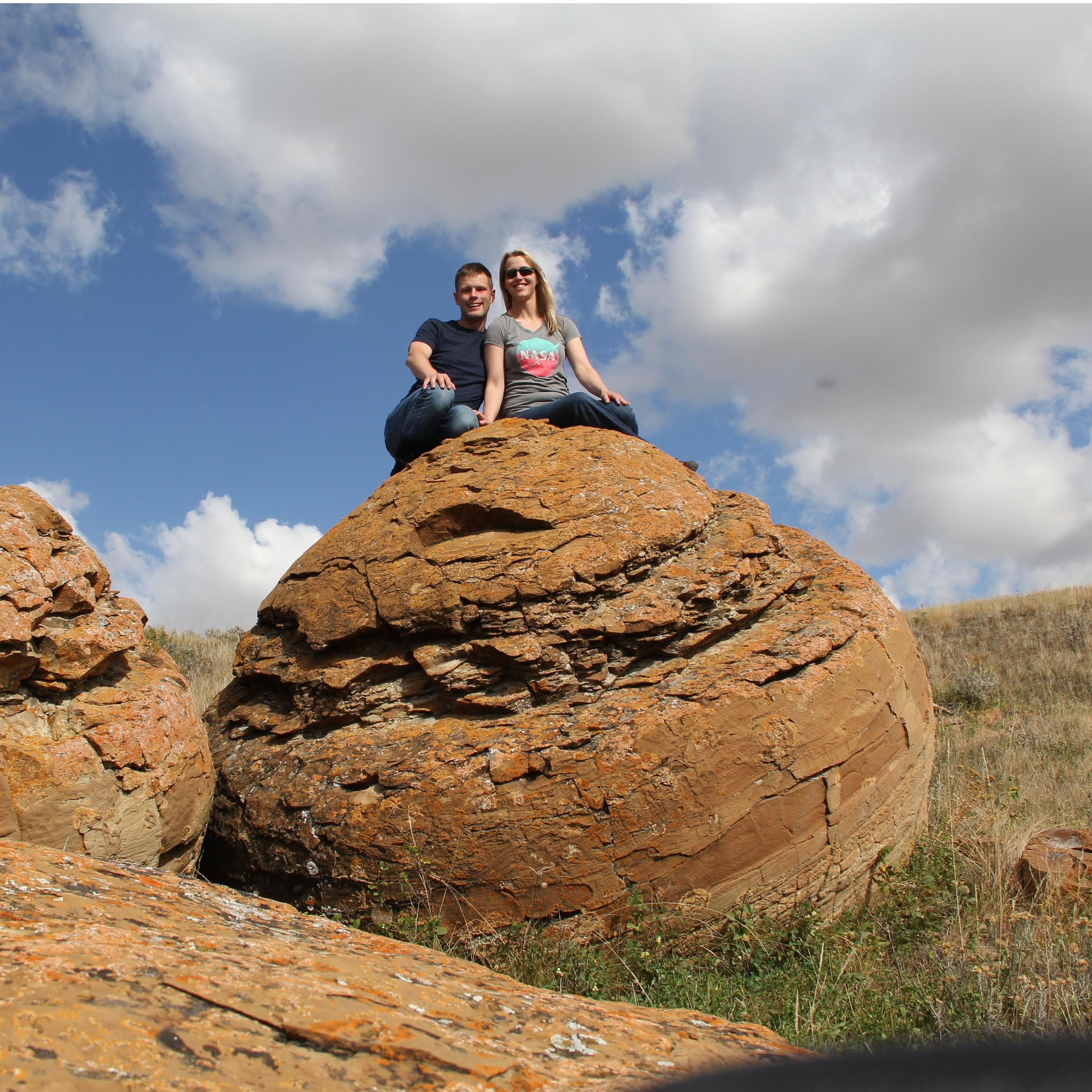 Our Engagement Day, Red Rock Coulee, AB