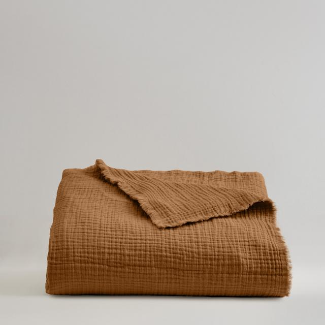 Organic Airy Gauze Throw