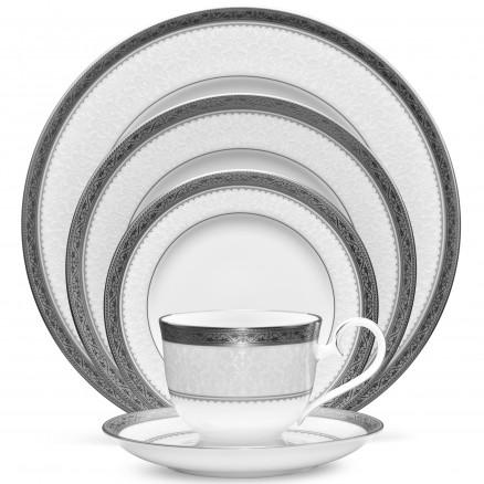 Noritake Odessa Platinum Fine China 5-Piece Place Setting