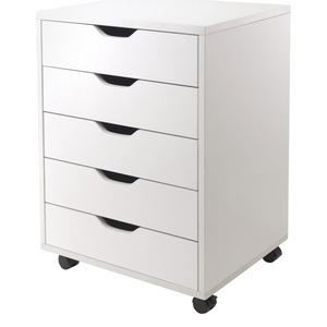 Winsome Halifax Cabinet for Closet/Office, 5 Drawers, White