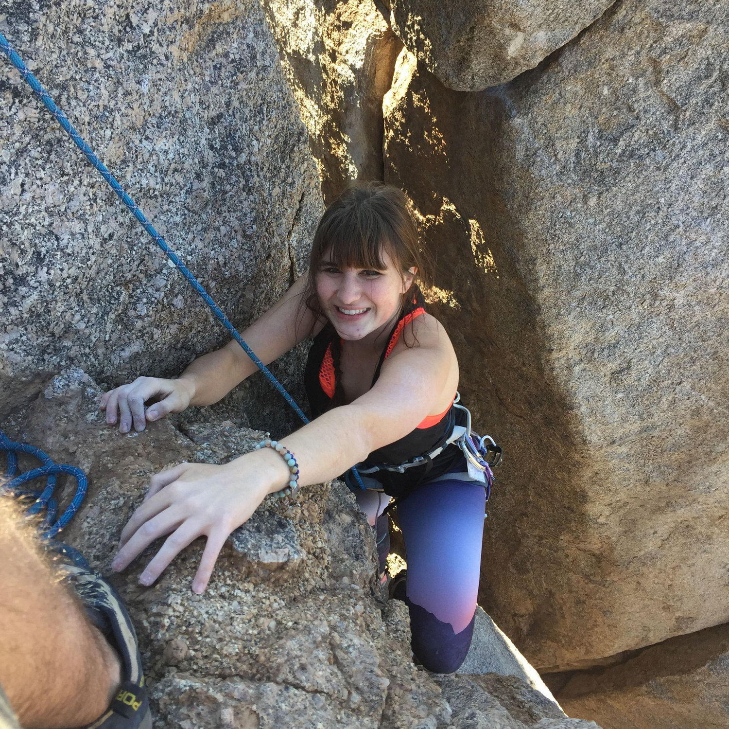 Climbing Pinnacle Peak together