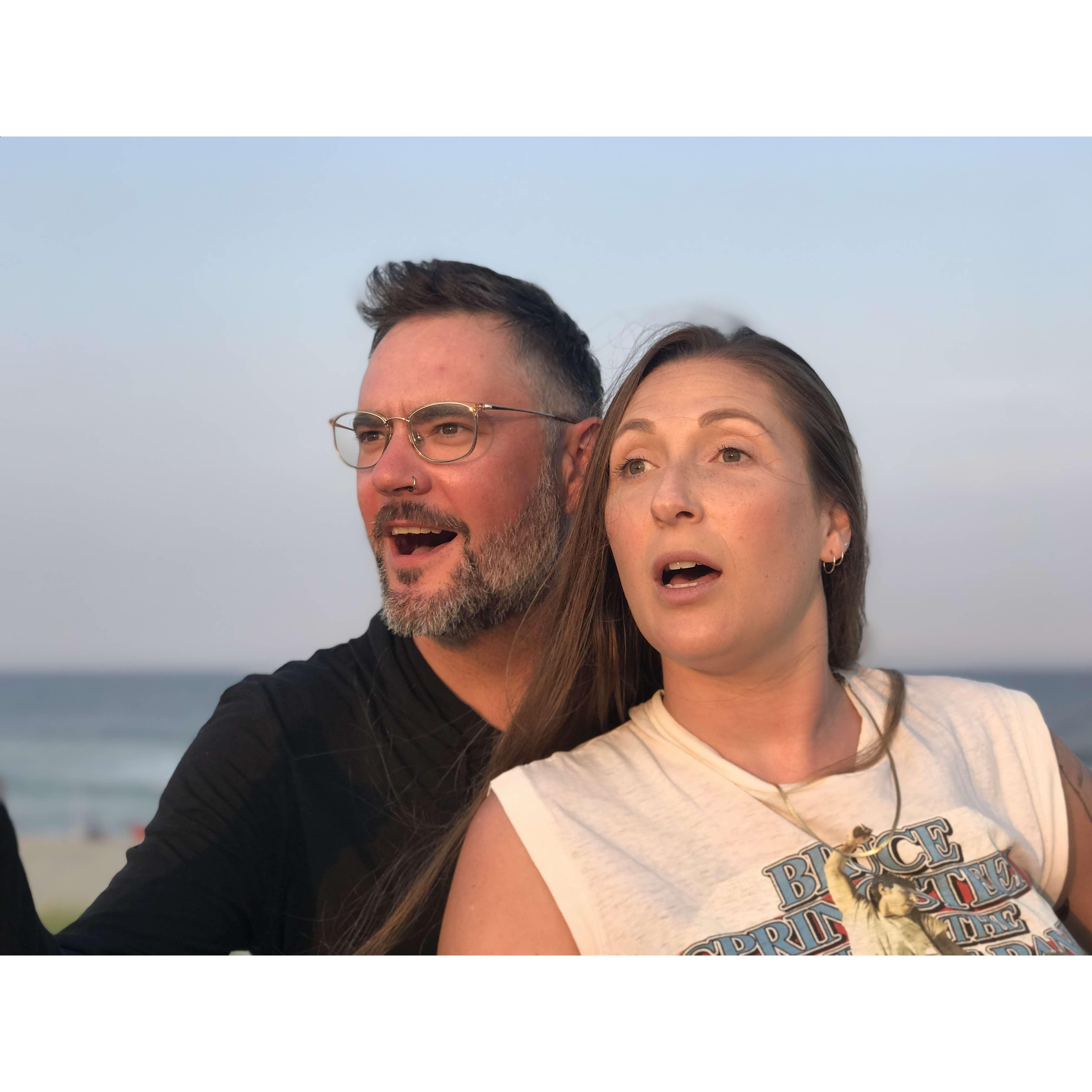 Posing at the Jersey Shore