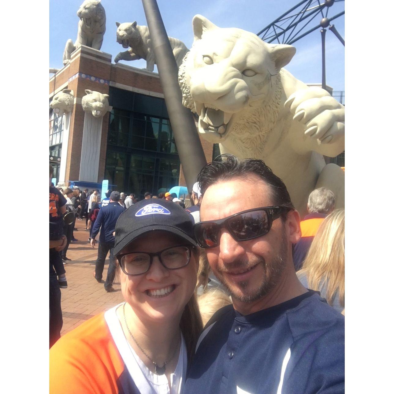 Hot day at Comerica Park taking in some Detoit Tiger baseball