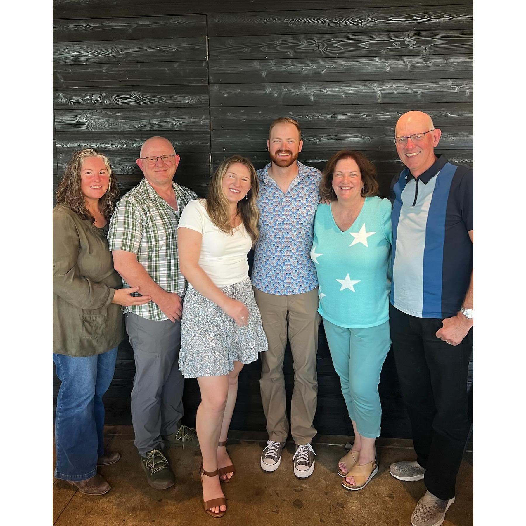 Bringing our families together to celebrate at Crooked Goat in Petaluma.