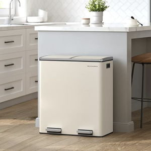 Almond Color - Trash Can, 2 x 8 Gallon (2 x 30 L)