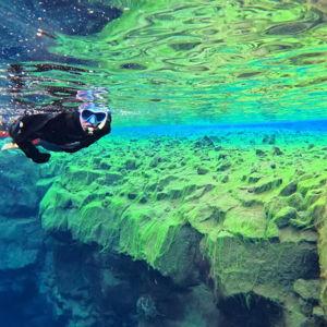 Honeymoon Snorkling between Tectonic Plates
