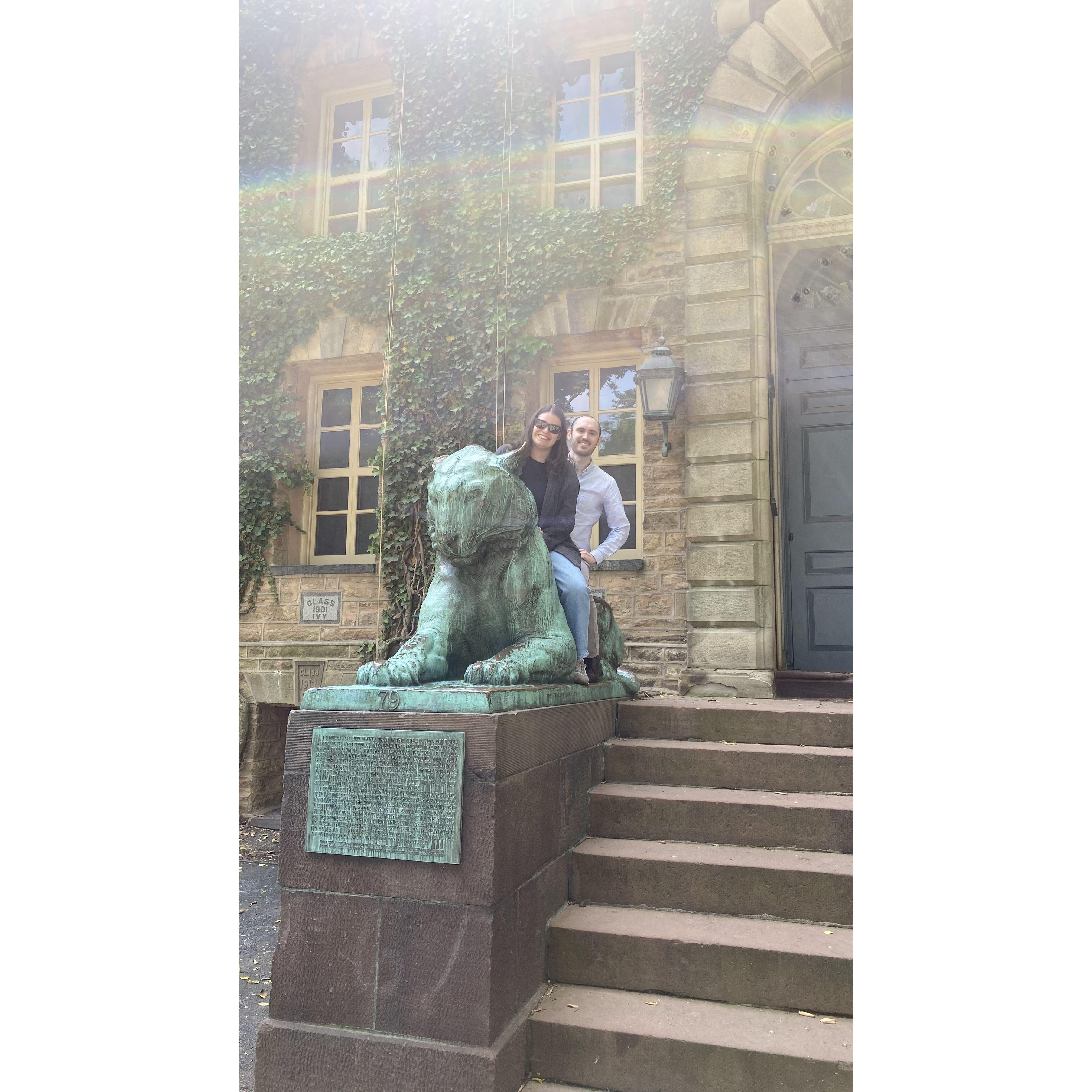 Showing Cody around Princeton University