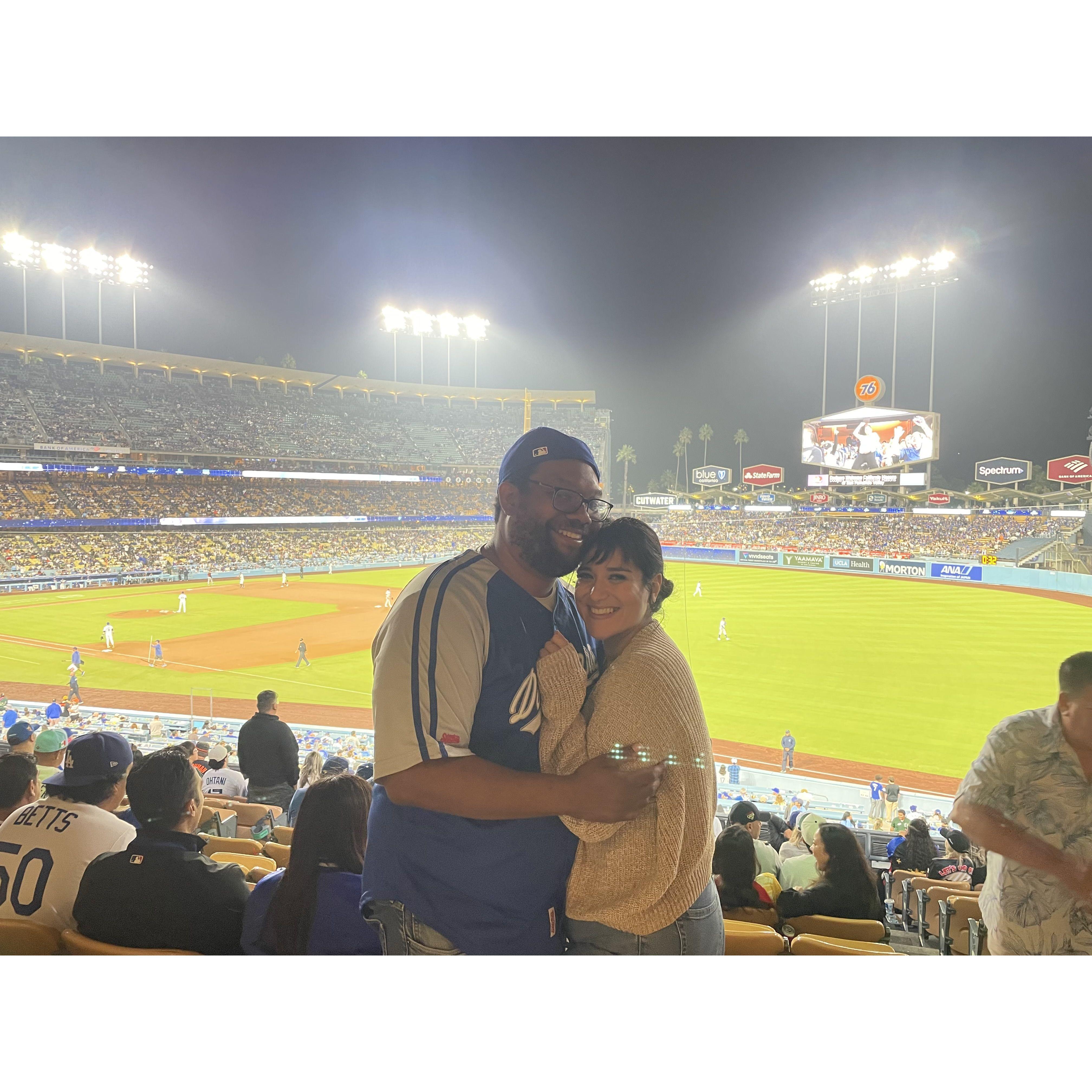 At a Dodger's Game!