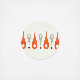 Burbs Melamine Party Plate, Set of 4