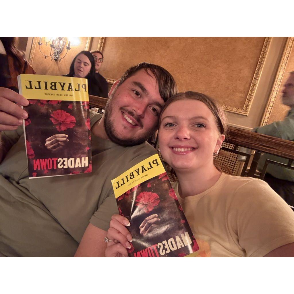 Next onto Hadestown, Nick had been dying to see this show and Emily would never pass up a chance to see Broadway!