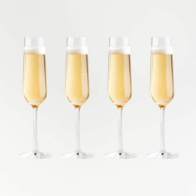 Tour Champagne Glasses, Set of 4