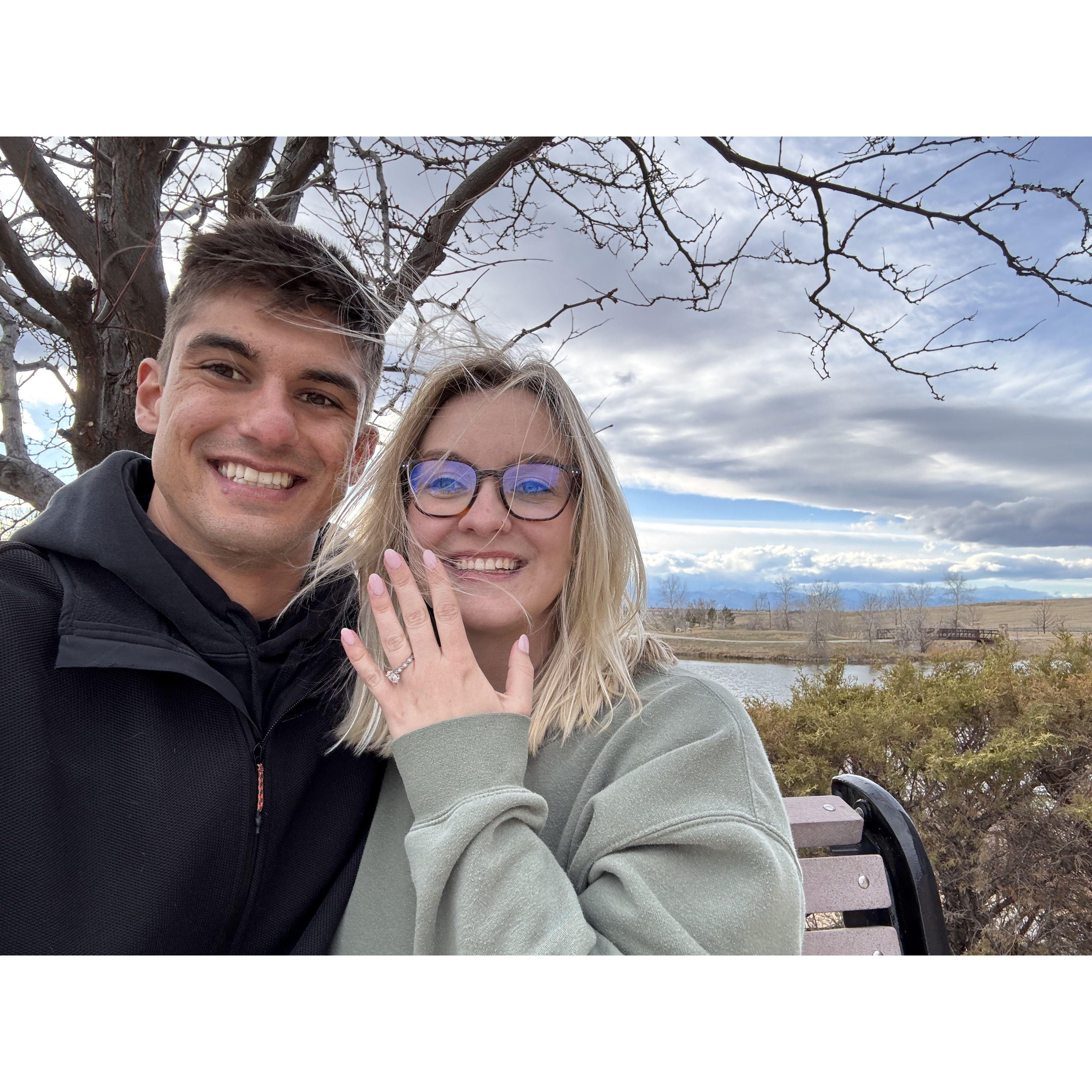 The day we got engaged