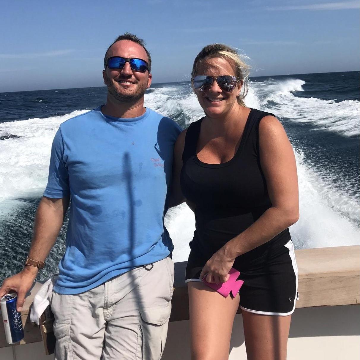Offshore fishing (Ryan Grace’s first time while in Sarah’s belly at 6 months pregnant)