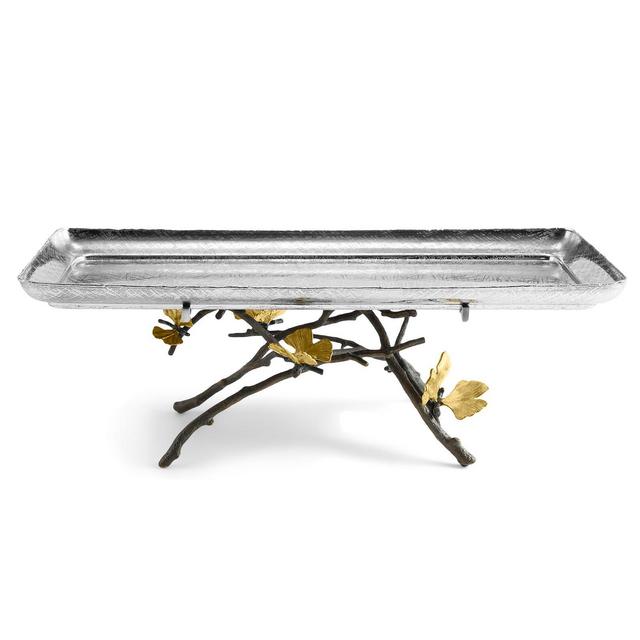 Michael Aram Butterfly Ginkgo Footed Centerpiece Tray