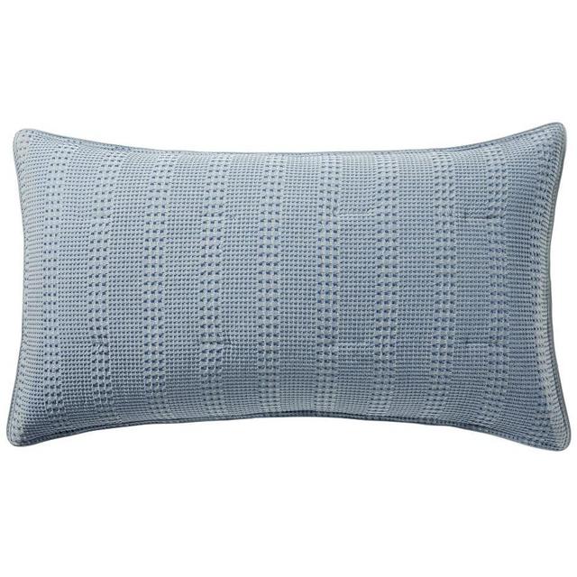Chambray Honeycomb Cotton Comforter Sham, King