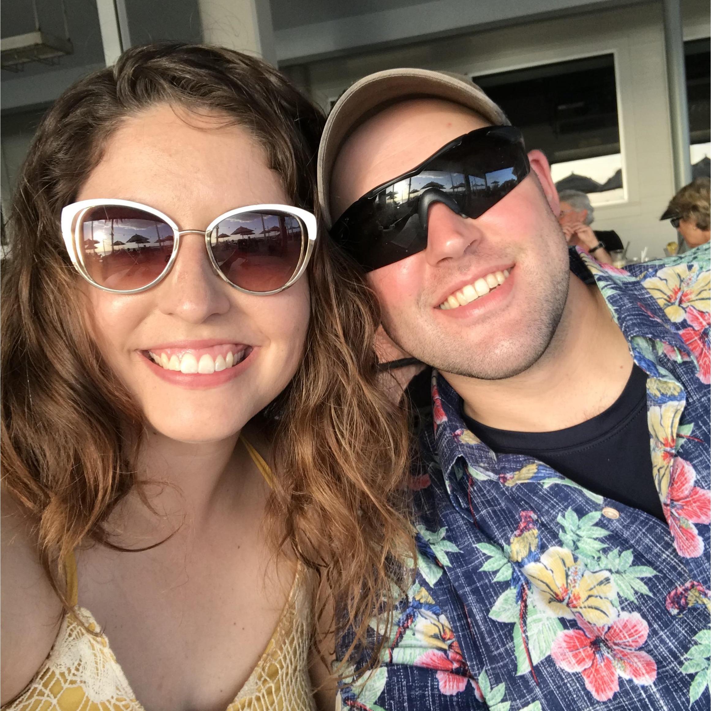 Our first vacation together on Anna Maria Island