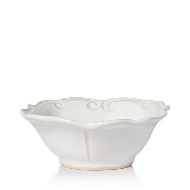 Vietri Incanto Stone White Baroque Cereal Bowl